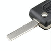 For PEUGEOT Car Keys Replacement 3 Buttons Car Key Case with Grooved, without Holder