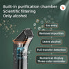 High-Precision Portable Alcohol Tester Rechargeable Breathalyzer With LCD Display(Black)