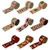 5m X 6cm Christmas Imitation Hemp  Ribbon Gift Decoration Ribbon(B Alphabet)