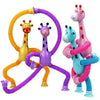 Telescopic Suction Cup Giraffe Funny Hundred Change Children Cartoon Educational Toy(Pink)