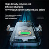 F18 With Infrared Sensor Phone Charging Aluminum Alloy Bracket Car Wireless Charger(Transparent Black)