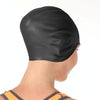 Adult Solid Color Waterproof Silicone Swimming Cap(Silver)