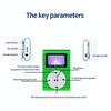 128M+Earphone+Cable Mini Lavalier Metal MP3 Music Player with Screen(Silver Gray)