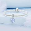 S925 Sterling Silver Symphony Lucky Clover Pendant DIY Bracelet Accessories