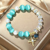 S2204-2 Blue Opal Crystal Beaded Bracelet Ladies Natural Crystal Bracelet