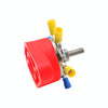 1/4 inch M6 RV Yacht 8-way Terminal Stud with 2 M5x20 Screws + 16pcs Terminals(Red)