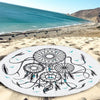 Microfiber Round Summer Bath Towel Sand Beach Towel Shawl Scarf, Size: 150 x 150cm