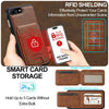 For iPhone 8 Plus / 7 Plus LC.IMEEKE L3 Series Detachable RFID Card Bag Magsafe Phone Case(Brown)