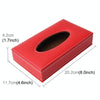 Universal Home Office Hotel Car Facial Tissue Box Case Holder Tissue Box Fashion and Simple Paper Napkin Bag (Not Include Napkin)(Red)
