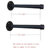 Wrought Iron Hanging Potted Plant Wall Shelf Water Pipe Shelf 12inch