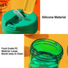 300ml Mini Children Water Mug Leakage-proof Student Plastic Portable Straw Cup(Yellow)