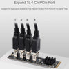 Waveshare 23316 M.2 to PCIe 4-Ch Expander, Using With PCIe X1 to PCIe X16