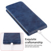 For Samsung Galaxy A06 Magnetic Vertical Flip Leather Phone Case(Blue)