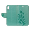For iPhone XR Embossed Butterfly Pattern Horizontal Flip Leather Case with Card Slot & Holder & Wallet & Lanyard (Green)
