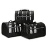 Foldable Pet Carrier Bag, Small, Black, Breathable Mesh, For Pets Up To 4kg