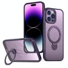 For iPhone 14 Pro Wing Series Gen2 MagSafe Metal Ring Holder Phone Case(Dark Purple)