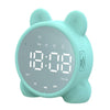P1 Mini Card Mirror Clock Wireless Bluetooth Speaker with FM Radio(Light Green)
