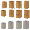 Desktop Separate Storage Washable Kraft Paper Bag, Size: Gray 15x15x28cm