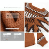 Fall Winter Women Knitted Long Sleeve Sweater Pullover, Size:M(Brown)