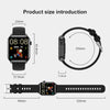 T12Pro 1.85-inch IP67 Waterproof Sports Health Monitoring Bluetooth Call Smart Watch(Black)