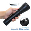 XHP70.2  Diving Flashlight 3000 Lumens IPX8 Waterproof Underwater 80m 2500mAh x 2 White Light