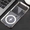 For Samsung Galaxy Z Flip4 6D Glossy Electroplated PC MagSafe Phone Case(Titanium Gray)