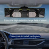 Car Rearview Mirror Snap-on HD Anti-fog Anti-dazzle Wide Angle Curved Mirror, Size: 28.5x7cm