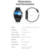 DW161.39 inch AMOLED Screen Smart Watch, Support Heart Rate / Blood Pressure Monitoring, Leather Strap(Black)