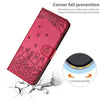 For Samsung Galaxy A36 / A56 5G Cat Embossing Pattern Leather Phone Case with Lanyard(Red)