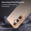 For Samsung Galaxy A35 5G Frosted Translucent TPU Hybrid PC Full Coverage Phone Case(Orange)