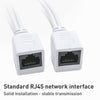 RJ45 PoE Injector Splitter Cable Set - White (2.1x5.5mm Jack)