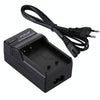 PULUZ EU Plug Battery Charger with Cable for Casio CNP120 Battery