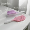 Fluffy High Skull Top Ribbed Hair Bouncing Comb Long Hair Styling Massage Comb, Color: Square Purple