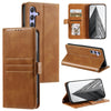 For Samsung Galaxy A36 Simple 6-Card Wallet Leather Phone Case(Brown)