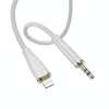 Borofone BL23 3.5mm to 8 Pin Refinado AUX Audio Cable, Length:1m(Black)
