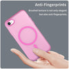 For iPhone SE 2022 / 2020 / 8 MagSafe Frosted Translucent TPU + PC Full Coverage Phone Case(Pink)
