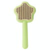 Pet Grooming Comb - Fine Tooth Deshedding Tool (Green)