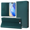For iPhone 7 Plus / 8 Plus RC01 Dual-Folded Magnetic Suction RFID Leather Phone Case(Dark Green)