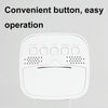 Multifunctional Temperature and Humidity LCD Clock Home Bedside Alarm Clock(2306 White)