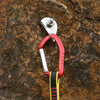 XINDA  22KN Rock Climbing  Straight Quickdraw Spring-loaded Gate Buckle Aluminum Carabiner(Red)