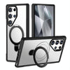 For Samsung Galaxy S24 Ultra 5G Skin Feel Magnetic Holder MagSafe Phone Case(Frosted)