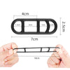4pcs /Set Bicycle Headlight Silicone Strap Tail Light Fixed Leather