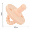 Imitate Mother Breast Round Heads Baby Silicone Comfort Pacifier(Beige)