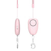 120dB Personal Safety Alarm, Pink, Rechargeable, Anti-Theft Emergency Siren