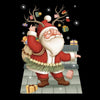Christmas Window Decoration Poster Santa Claus Elk Snowflake Glass Wall Stickers, Style: SD-2203 30x45cm
