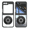 For Samsung Galaxy Z Flip6 360 Holder MagSafe Acrylic Hybrid TPU Phone Case(Black)