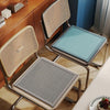 Summer Cattail Woven Cooler Seat Cushion Silk Breathable Chair Cushion, Size: 50x50cm(Coffee)
