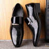 Men Hollow Breathable Shoes Comfortable Business Dress Shoes, Size:44(Black)