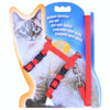Red Nylon Cat Harness & Lead, Adjustable, Escape Proof