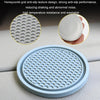3pcs 7cm Car Diamond-free Water Coaster Interior Anti-slip Mat(Gray)